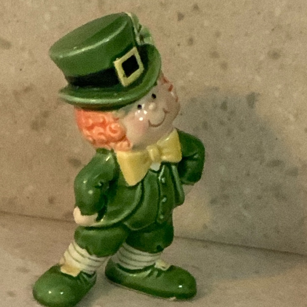 Green Leprechaun Figurine - George Good Leprechaun Figurine